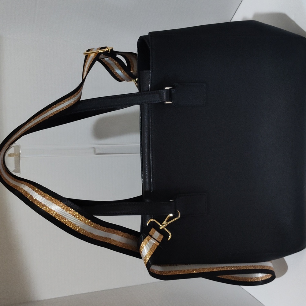 Kate Spade Black Tote with Gold Accents - Picture 2 of 16